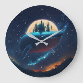 Vliegende bultrug walvis maanlicht Zee sterrenboss Grote Klok (Voorkant)