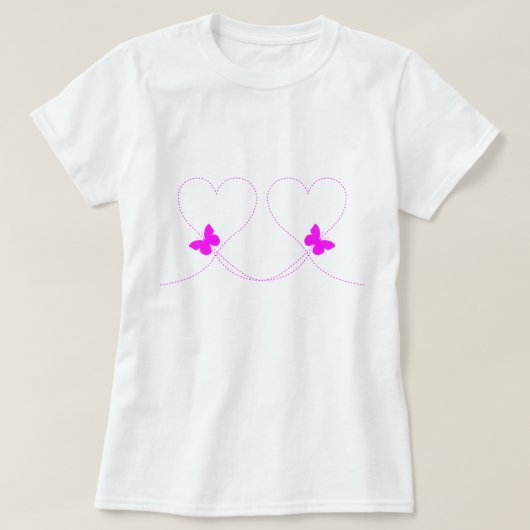 Vliegende Butterflies T-Shirt (Design voorkant)