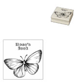 Vliegende Butterfly - Speciaal hout - Kunststempel Rubberstempel (Gestempeld)