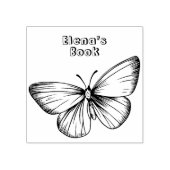 Vliegende Butterfly - Speciaal hout - Kunststempel Rubberstempel (Afrduk)