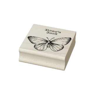 Vliegende Butterfly - Speciaal hout - Kunststempel Rubberstempel