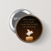 Vliegende Button met kaars (Voorkant /achterkant)