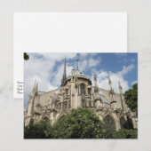 Vliegende Buttress Spires Towers, Notre Dame Cathe Briefkaart (Voorkant / Achterkant)