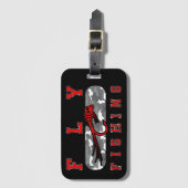 vliegende camouflage-vliegverbinding bagagelabel (Voorkant (verticaal))