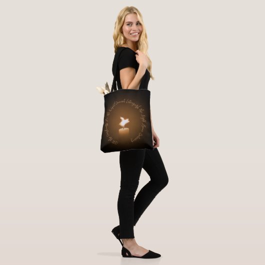 Vliegende Canvas tas met kaars (Op model)