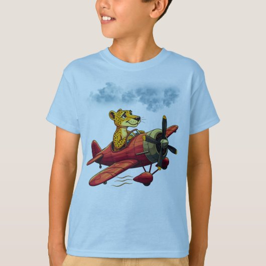vliegende cheeta t-shirt (Voorkant)