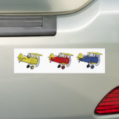 Vliegende circus bumper sticker (Op auto)