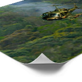 Vliegende Circus Helikopter Vietnem Oerwoud Poster (Hoek)