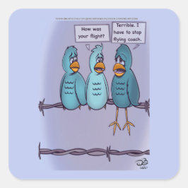 Vliegende Coach Square Stickers