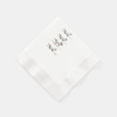 Vliegende Dachshund grijze papieren servetten (Hoek)