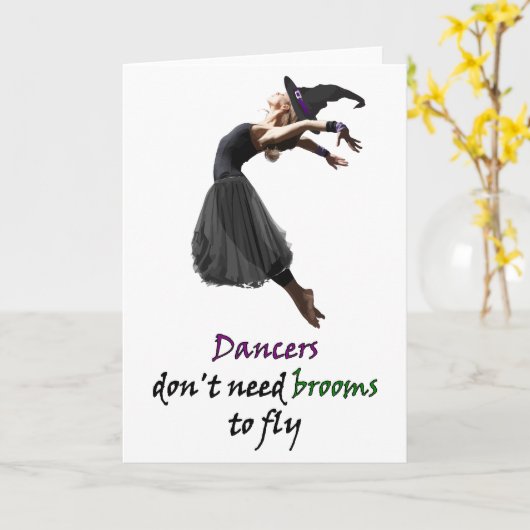 vliegende danser kaart (Gele Bloem)