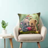 Vliegende dieren werpen kussen op (Stoel)