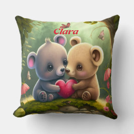 Vliegende dieren werpen kussen op