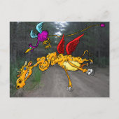 Vliegende dierentuin. briefkaart (Voorkant)