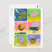 Vliegende dingen... briefkaart (Voorkant / Achterkant)