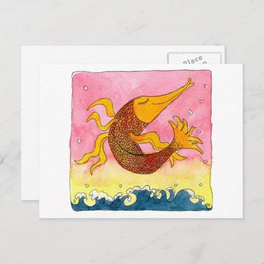 Vliegende dingen... briefkaart (Voorkant / Achterkant)