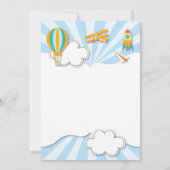 Vliegende Dingen Verjaardaguitnodiging Kaart (Achterkant)