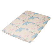 Vliegende dolfijn levert brieven illustratie badmat (Gekanteld)