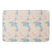 Vliegende dolfijn levert brieven illustratie badmat (Voorkant)