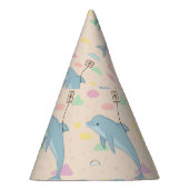 Vliegende dolfijn levert brieven illustratie feesthoedjes (Rechts)