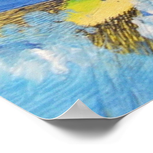 Vliegende dolfijn poster (Hoek)