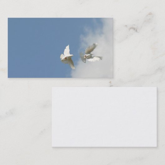 Vliegende doven visitekaartje (Voorkant / Achterkant)