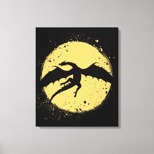Vliegende Draak Canvas Afdruk (Voorkant)