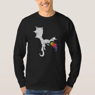 Vliegende draak Fantasie Aziatisch Dier Vuur Drago T-shirt