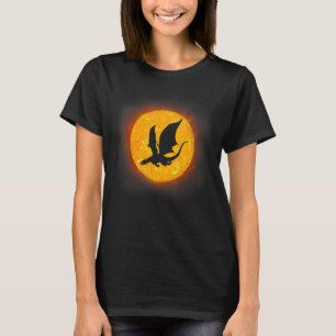 Vliegende Draak & Maan Mythische Draken Hagedis Ha T-shirt