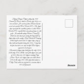 Vliegende Dragon Clipper zeilschip 1858 Briefkaart (Achterkant)