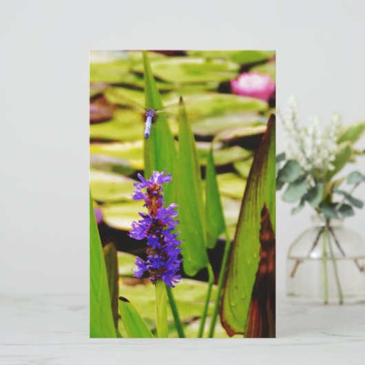 Vliegende dragonfly briefpapier (Staand voorkant)