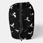 Vliegende draken en sterren op zwarte achtergrond toilettasje (Rechts)