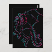 vliegende drakenbriefkaart briefkaart (Voorkant / Achterkant)