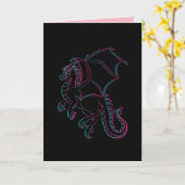 vliegende drakenkaart kaart (Gele Bloem)