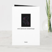 vliegende drakenwenskaart kaart (Achterkant)