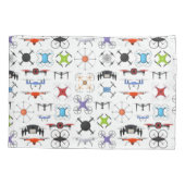 vliegende drone kussensloop (Achterkant-Links)