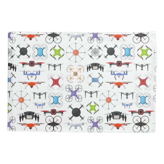 vliegende drone kussensloop (Achterkant-Links)