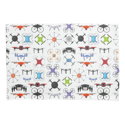 vliegende drone kussensloop (Voorkant-Links)