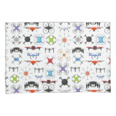 vliegende drone kussensloop (Voorkant-Rechts)