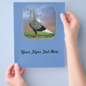 Vliegende duif en wolken flyer (Hand)