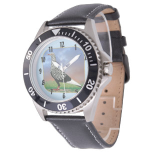 Vliegende duif en wolken horloge