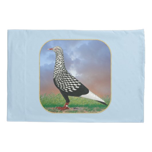 Vliegende duif en wolken kussensloop (Achterkant)