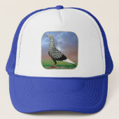Vliegende duif en wolken trucker pet (Voorkant)
