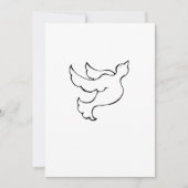 Vliegende duif hoop geloof vrijheid inspirerende k aankondiging (Voorkant)