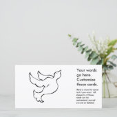 Vliegende duif hoopvolle vogel leuk eenvoudige tek (Staand voorkant)