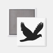 Vliegende Duif Silhouet Magneet (Voorkant / Achterkant)