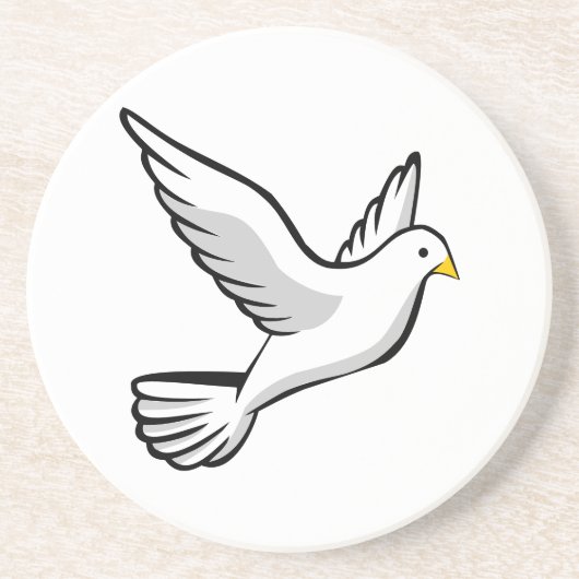 Vliegende Duif Vector Onderzetters (Voorkant)