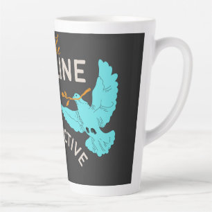 Vliegende Duiven op Boomtak Kunst Latte Mok