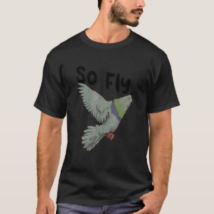 Vliegende duivenvogel die vogeljacht bezoekt t-shirt