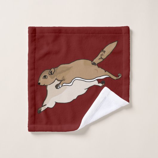 Vliegende eekhoorn bad handdoek (Wasdoekje)